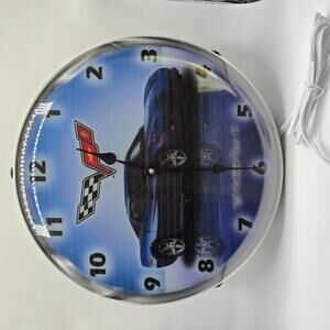 Backlit LED Clock- C6 Jetstream Blue for 2005-2013 Corvette